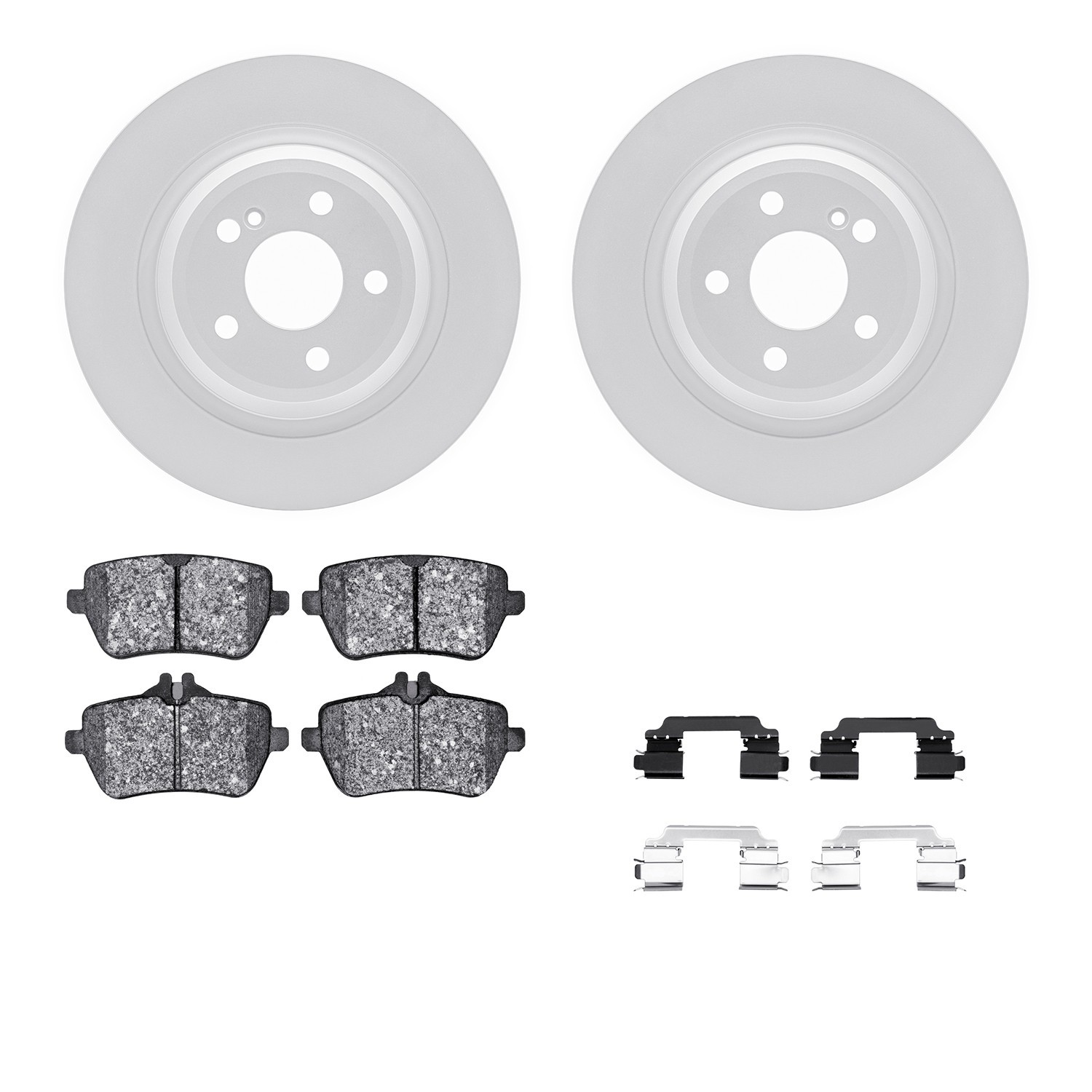 DYN 4612-63058 DFC Geospec Rotors with EURO 5000 Ceramic Brake Pads includes Hardware - Image 2