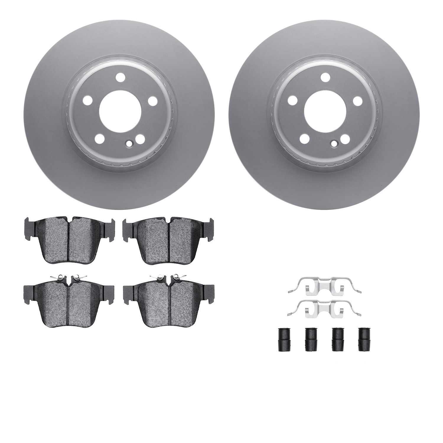 DYN 4612-63084 DFC Geospec Rotors with EURO 5000 Ceramic Brake Pads includes Hardware