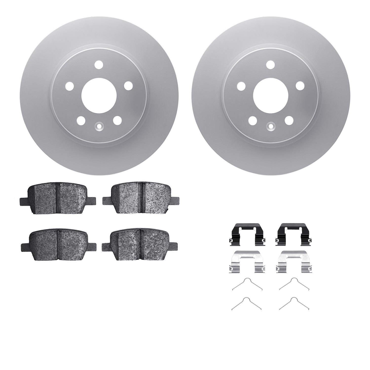 DYN-4612-65014 DFC Geospec Rotors with EURO 5000 Ceramic Brake Pads includes Hardware