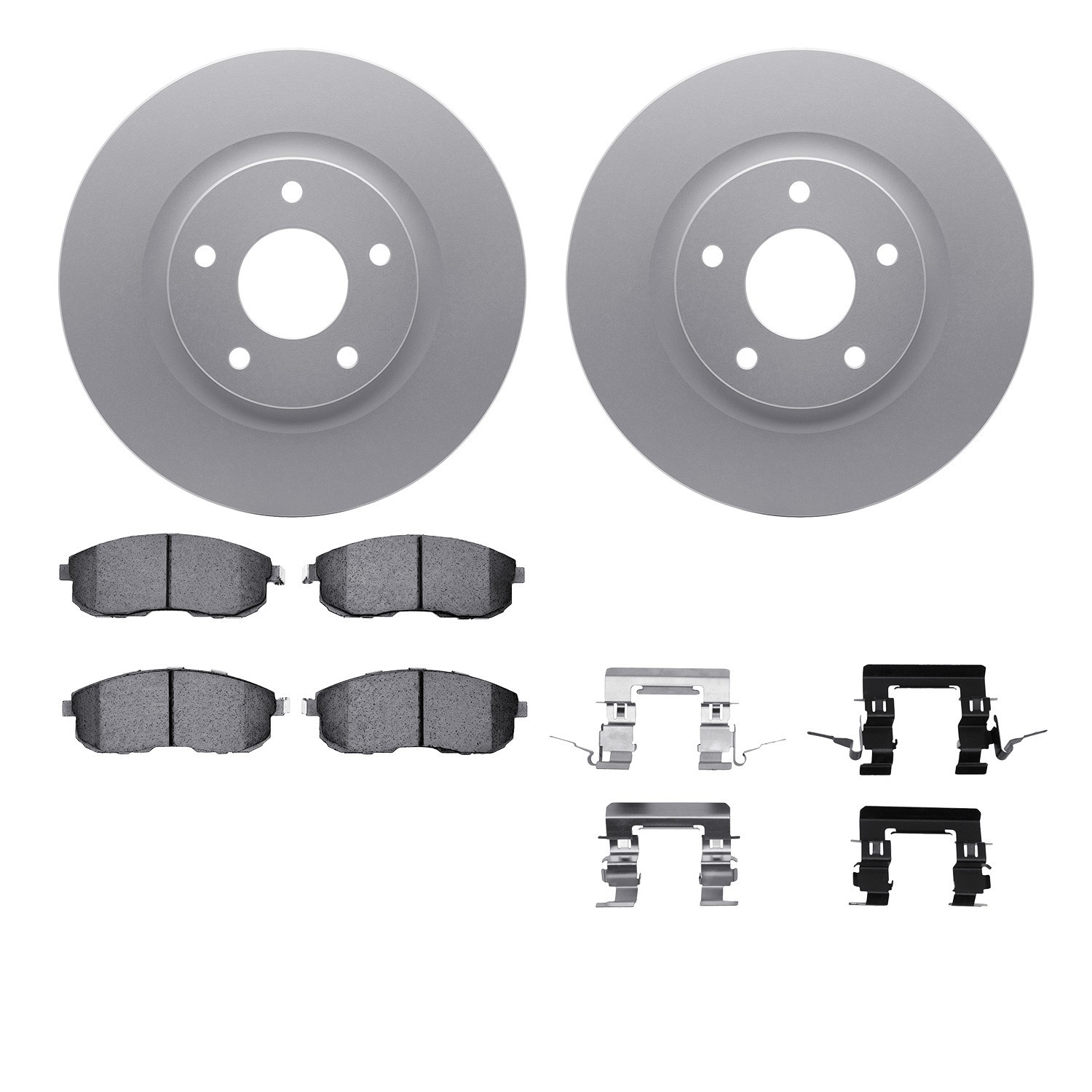 DYN 4612-67006 DFC Geospec Rotors with EURO 5000 Ceramic Brake Pads includes Hardware