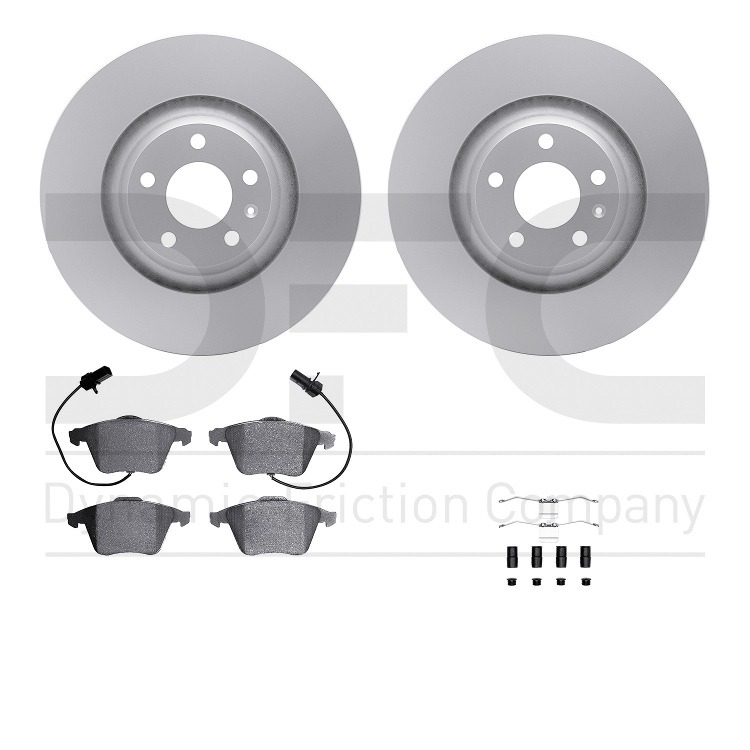 DYN 4612-73020 DFC Geospec Rotors with EURO 5000 Ceramic Brake Pads includes Hardware