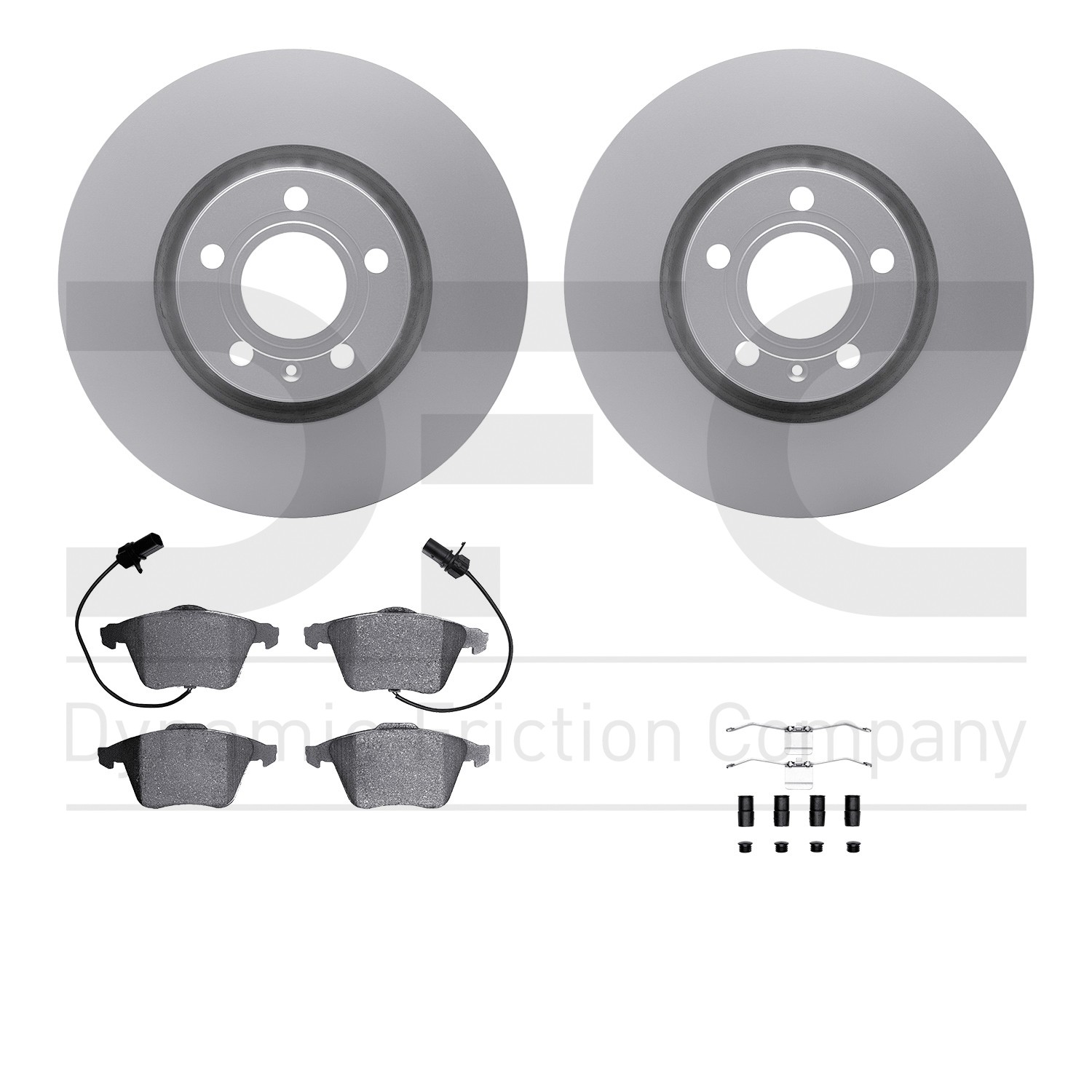 DYN 4612-73029 DFC Geospec Rotors with EURO 5000 Ceramic Brake Pads includes Hardware