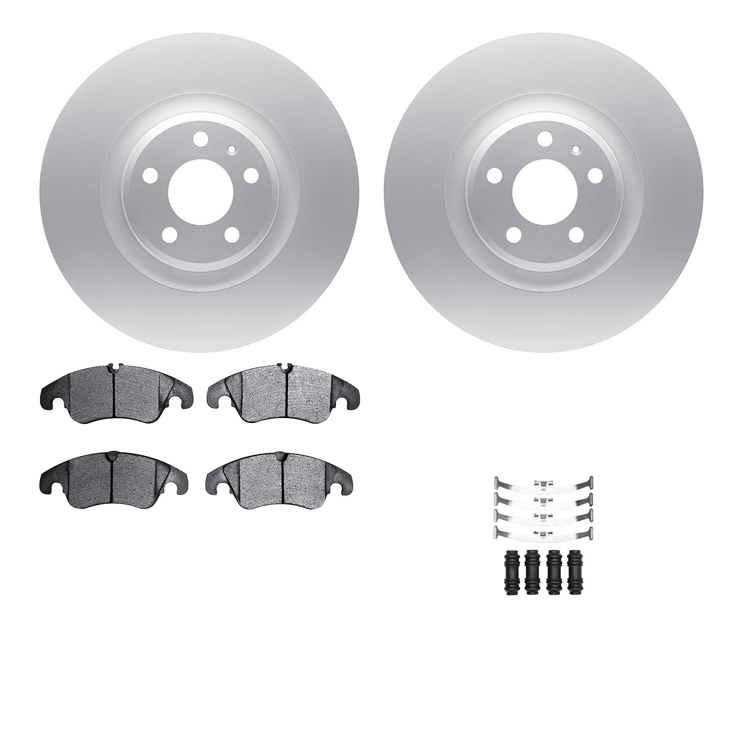 DYN 4612-73037 DFC Geospec Rotors with EURO 5000 Ceramic Brake Pads includes Hardware