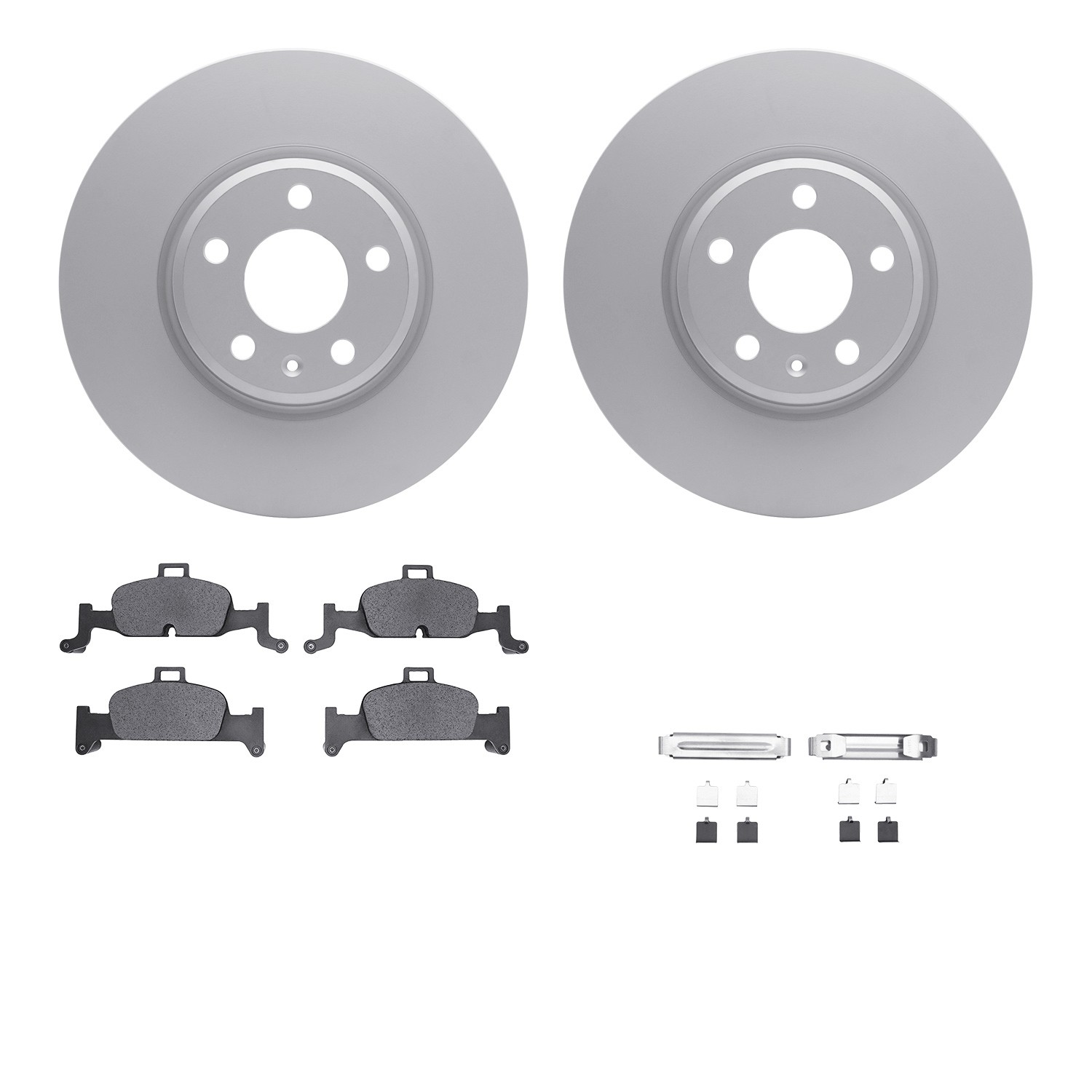 DYN 4612-73056 DFC Geospec Rotors with EURO 5000 Ceramic Brake Pads includes Hardware