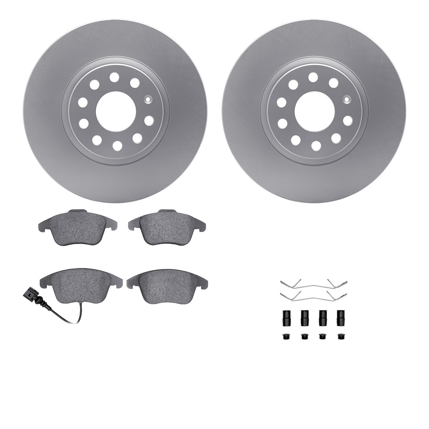 DYN-4612-74036 DFC Geospec Rotors with EURO 5000 Ceramic Brake Pads includes Hardware