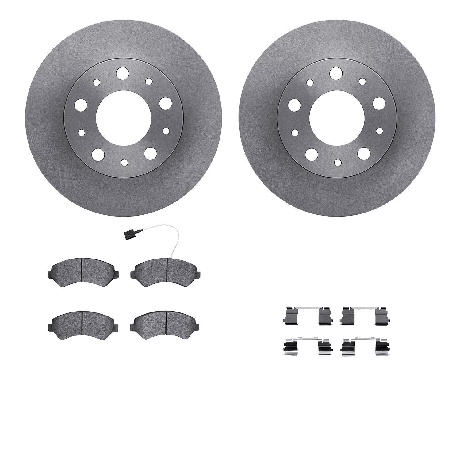 DYN 6212-40498 DFC Brake Rotor- HD Brake Pad - Hardware