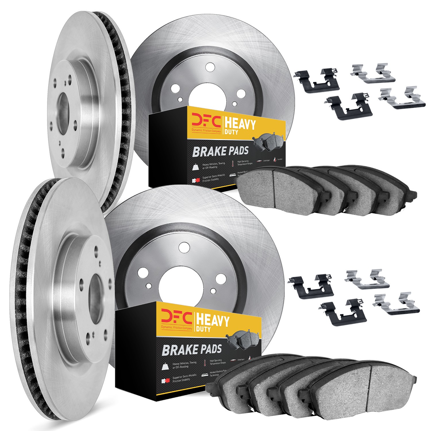 DYN-6214-40008 DFC Brake Rotor- HD Brake Pad - Hardware