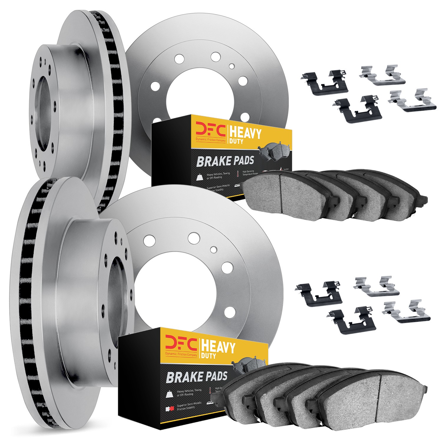 DYN-6214-48500 DFC Brake Rotor- HD Brake Pad - Hardware