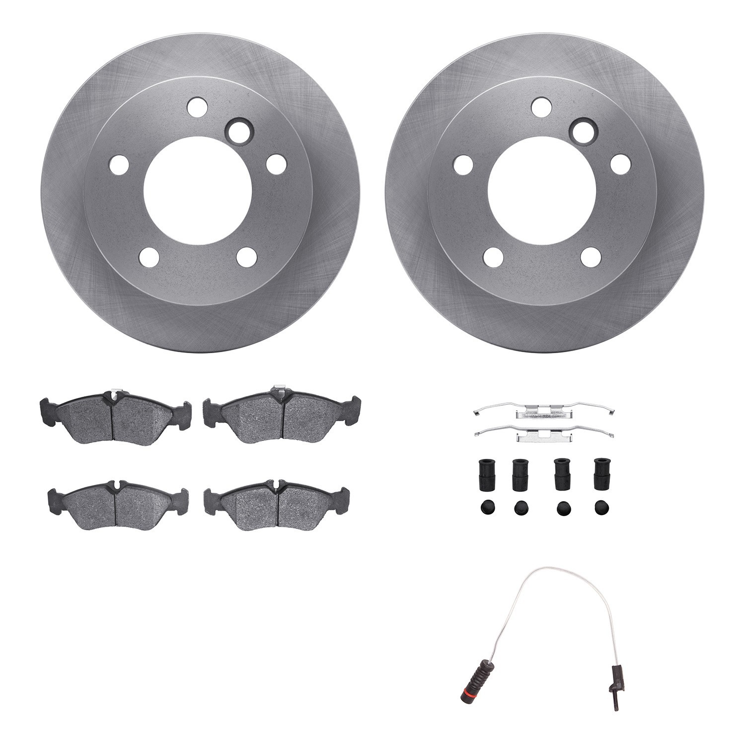DYN 6222-40002 DFC Brake Rotor- HD Brake Pad - Hardware and Sensor