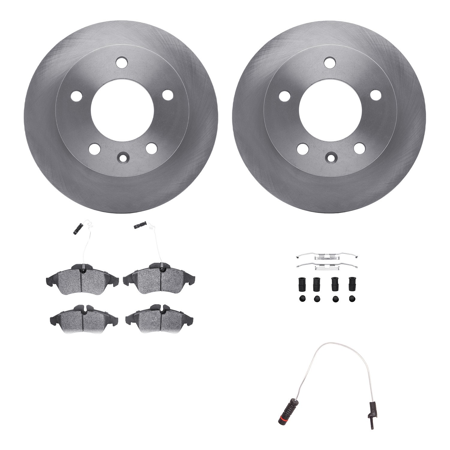 DYN 6222-40003 DFC Brake Rotor- HD Brake Pad - Hardware and Sensor