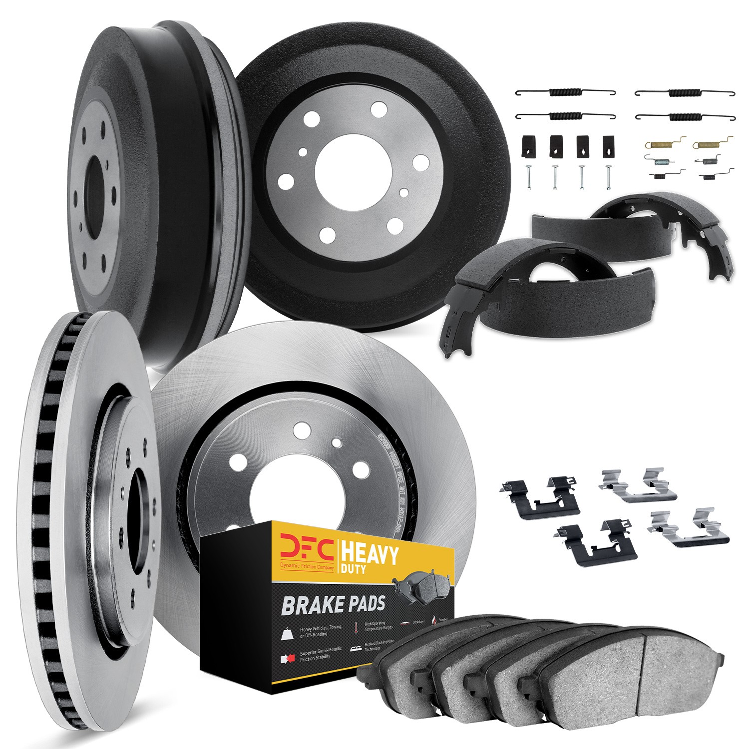 DYN 6284-42106 DFC Brake Rotor- HD Brake Pad - Hardware and Adjuster