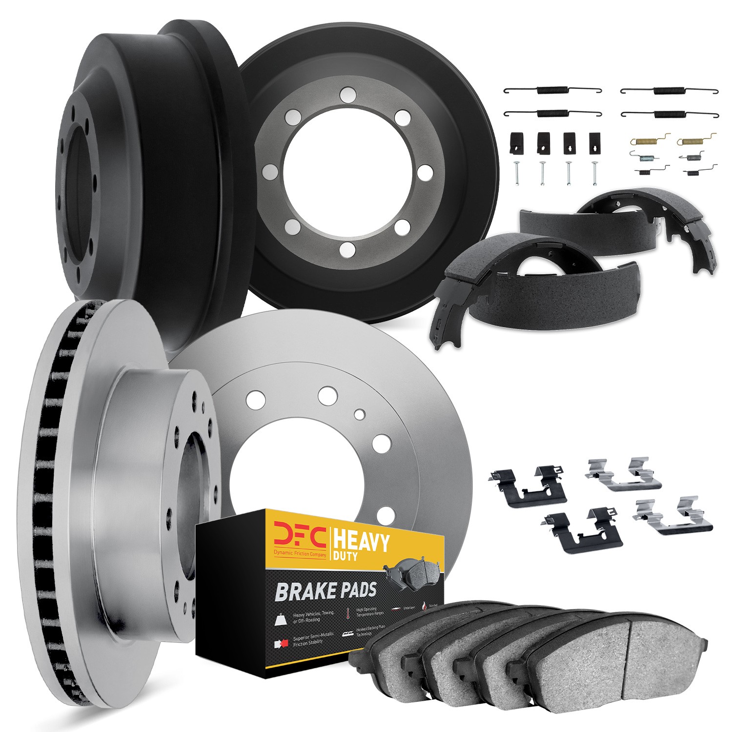 DYN 6284-48038 DFC Brake Rotor- HD Brake Pad - Hardware and Adjuster