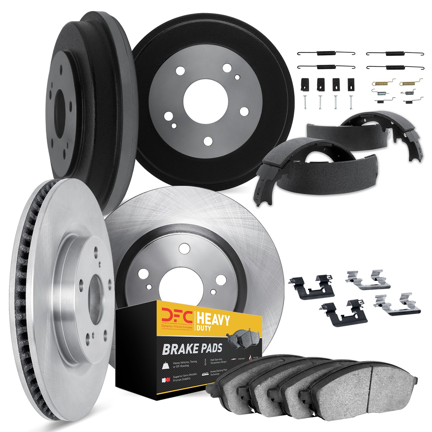 DYN 6284-48349 DFC Brake Rotor- HD Brake Pad - Hardware and Adjuster