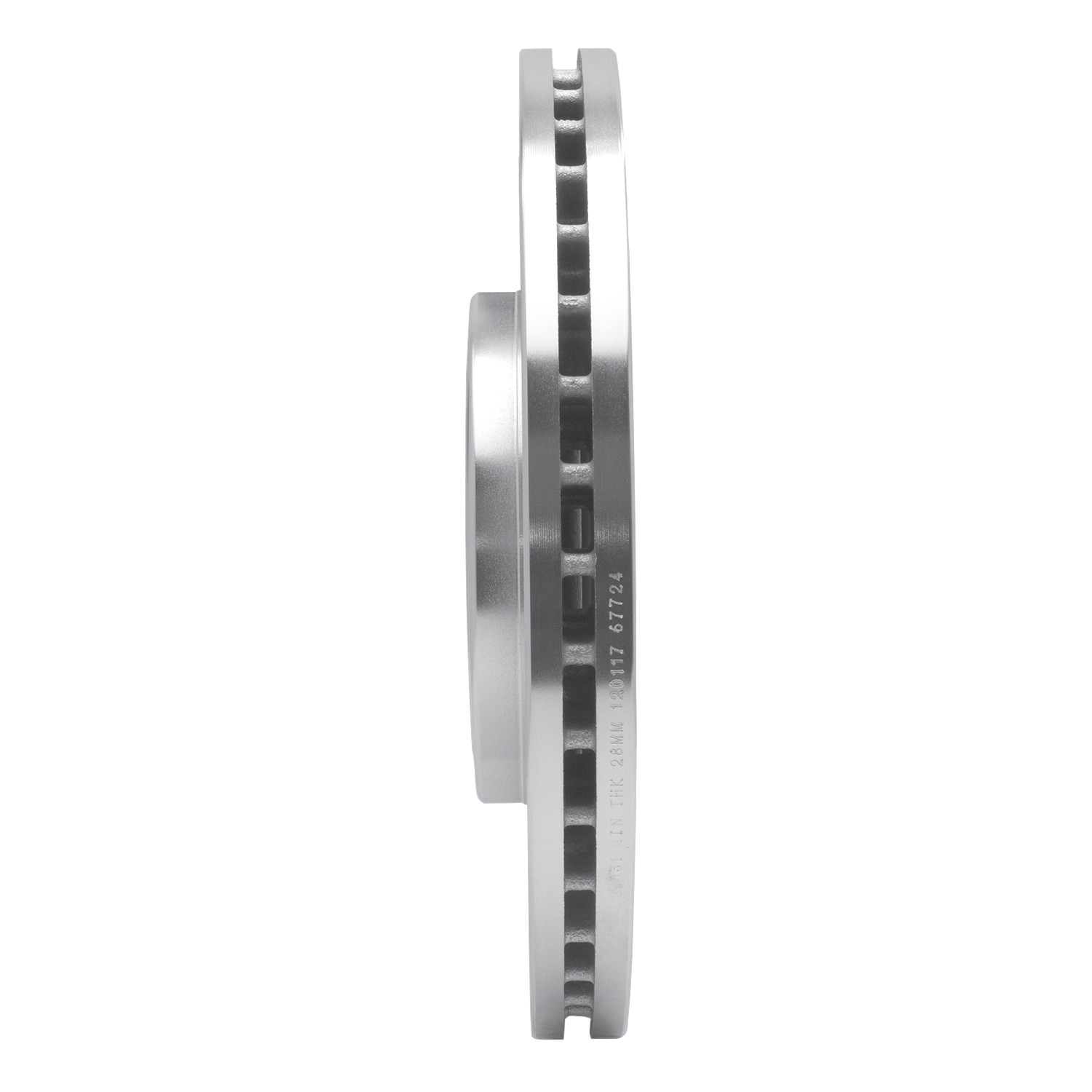 DYN 631-20031L DFC Brake Rotor - Drilled and Slotted - Silver - Image 4