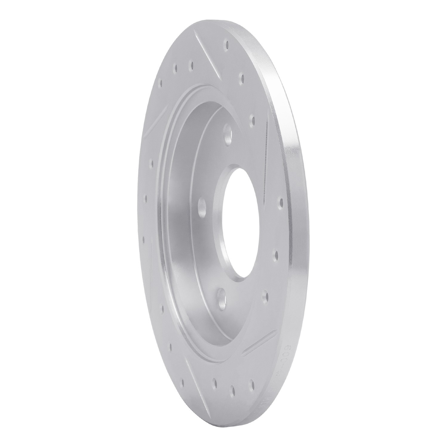 DYN 631-45005L DFC Brake Rotor - Drilled and Slotted - Silver - Image 5