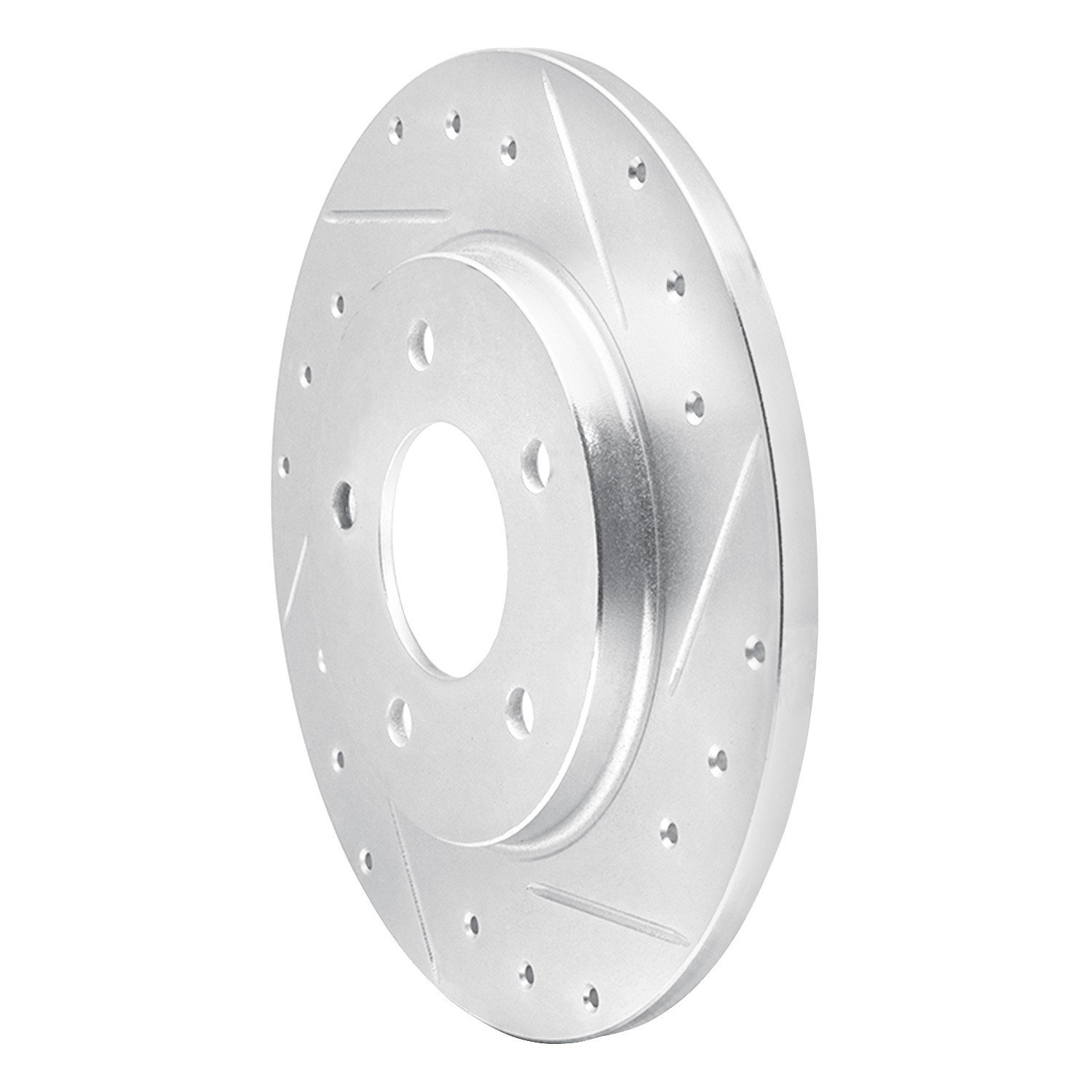 DYN 631-45006R DFC Brake Rotor - Drilled and Slotted - Silver - Image 3