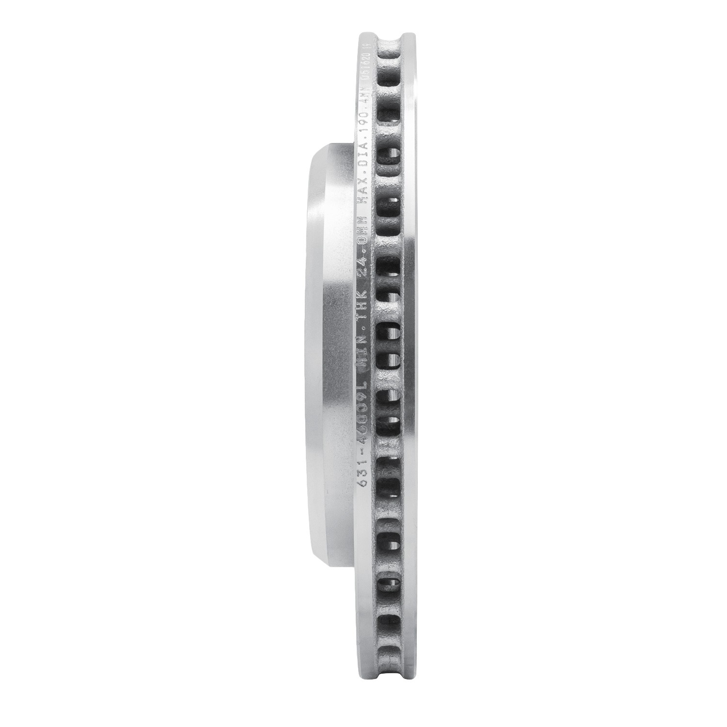 DYN 631-46009L DFC Brake Rotor - Drilled and Slotted - Silver - Image 4