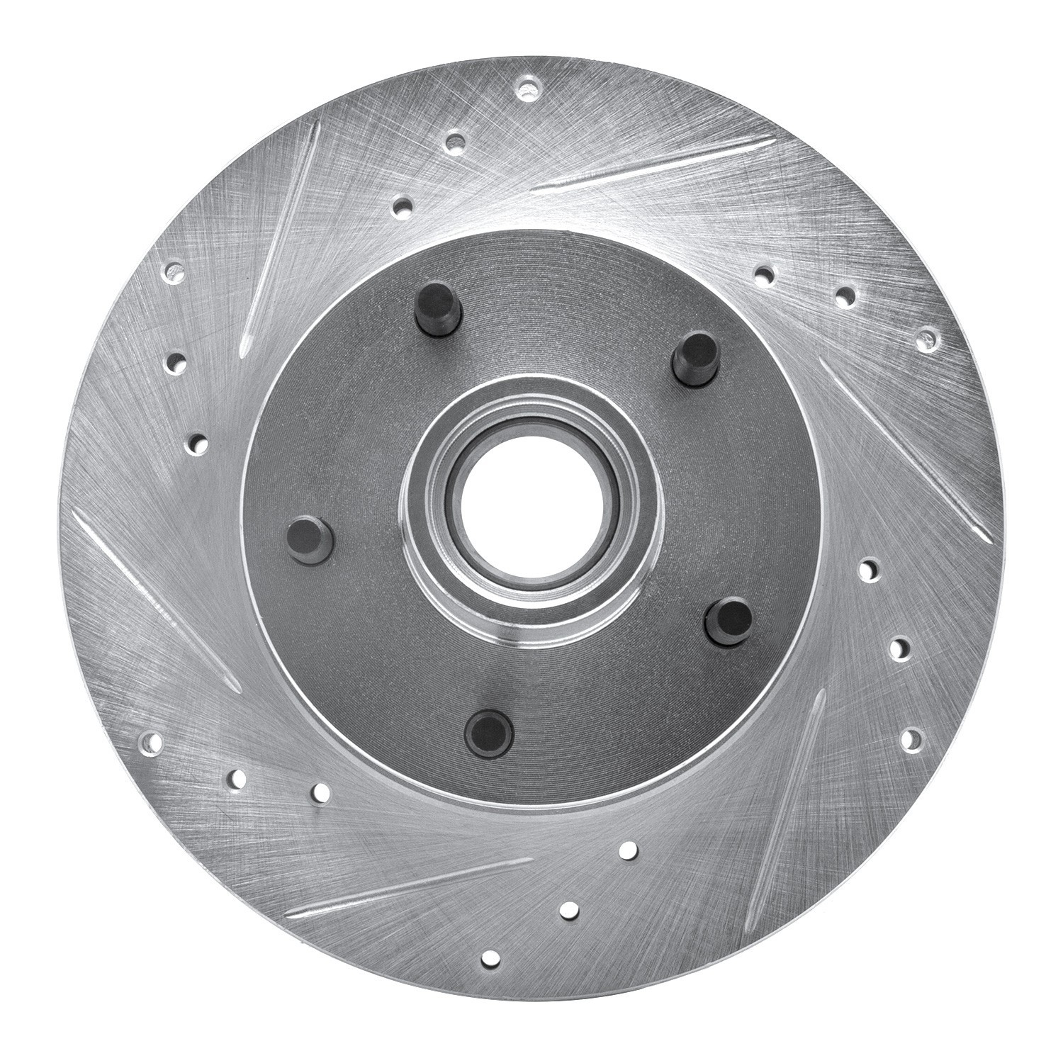 DYN 631-47032L DFC Brake Rotor - Drilled and Slotted - Silver - Image 4