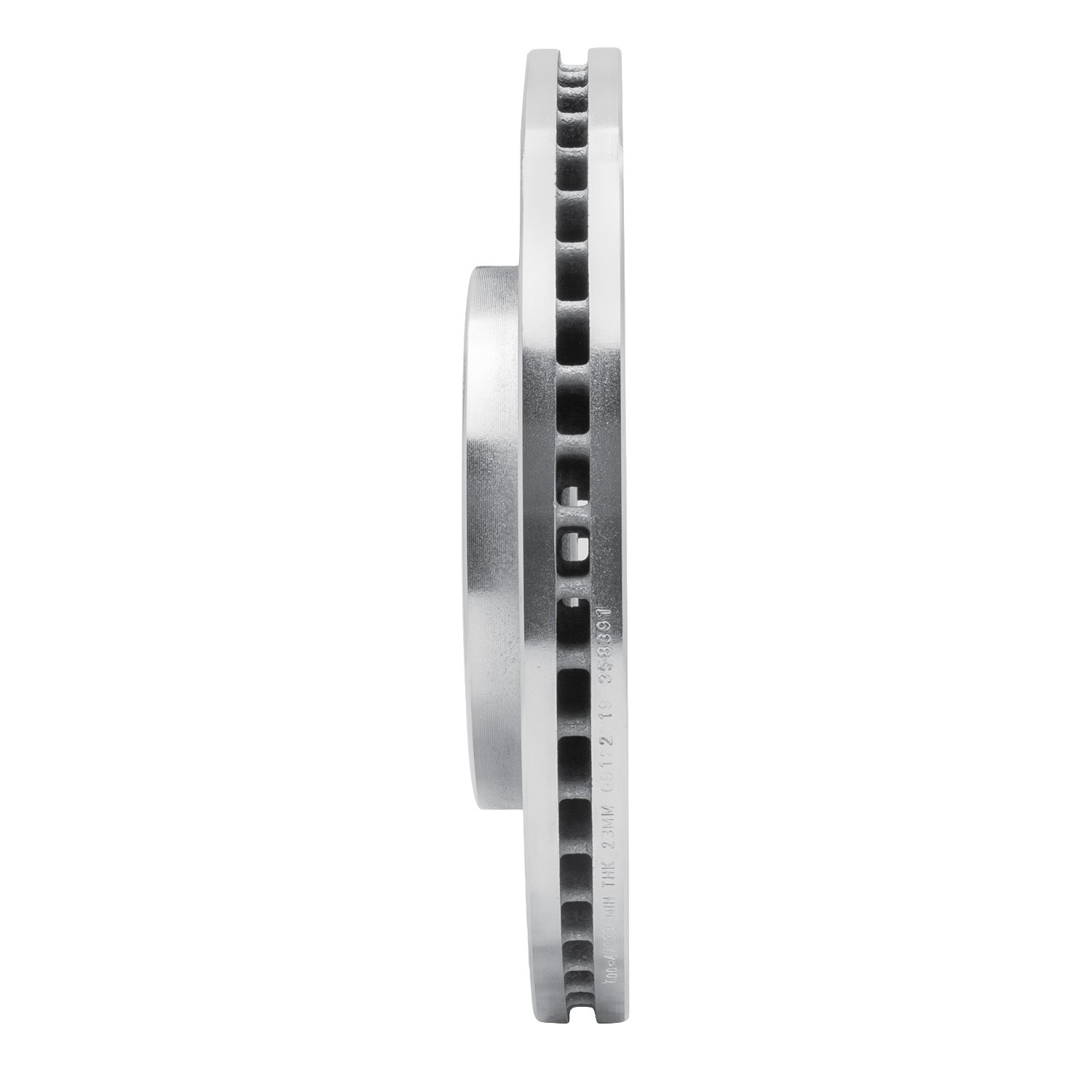 DYN 631-47033L DFC Brake Rotor - Drilled and Slotted - Silver