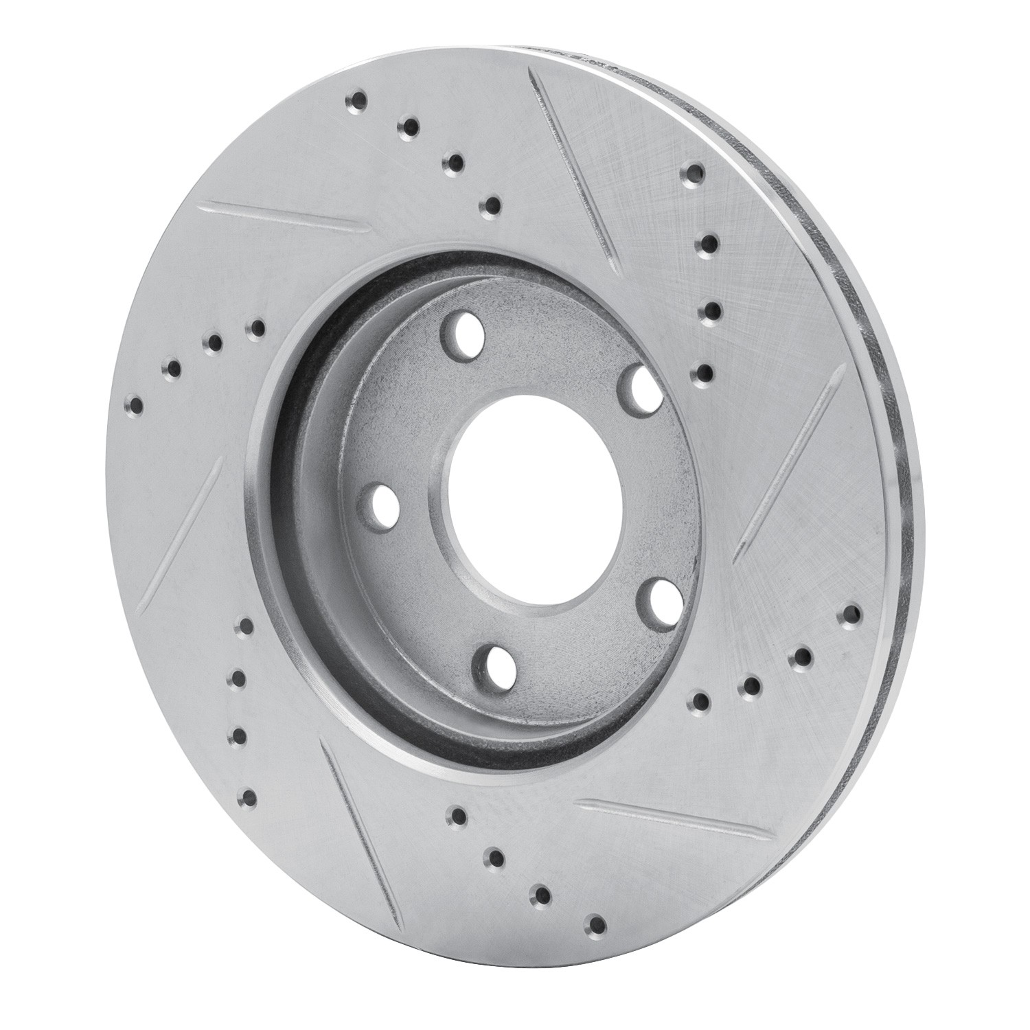DYN 631-47033L DFC Brake Rotor - Drilled and Slotted - Silver - Image 5