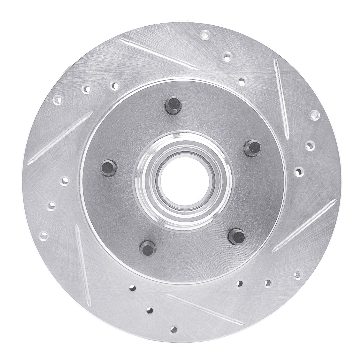 DYN 631-47062R DFC Brake Rotor - Drilled and Slotted - Silver - Image 5