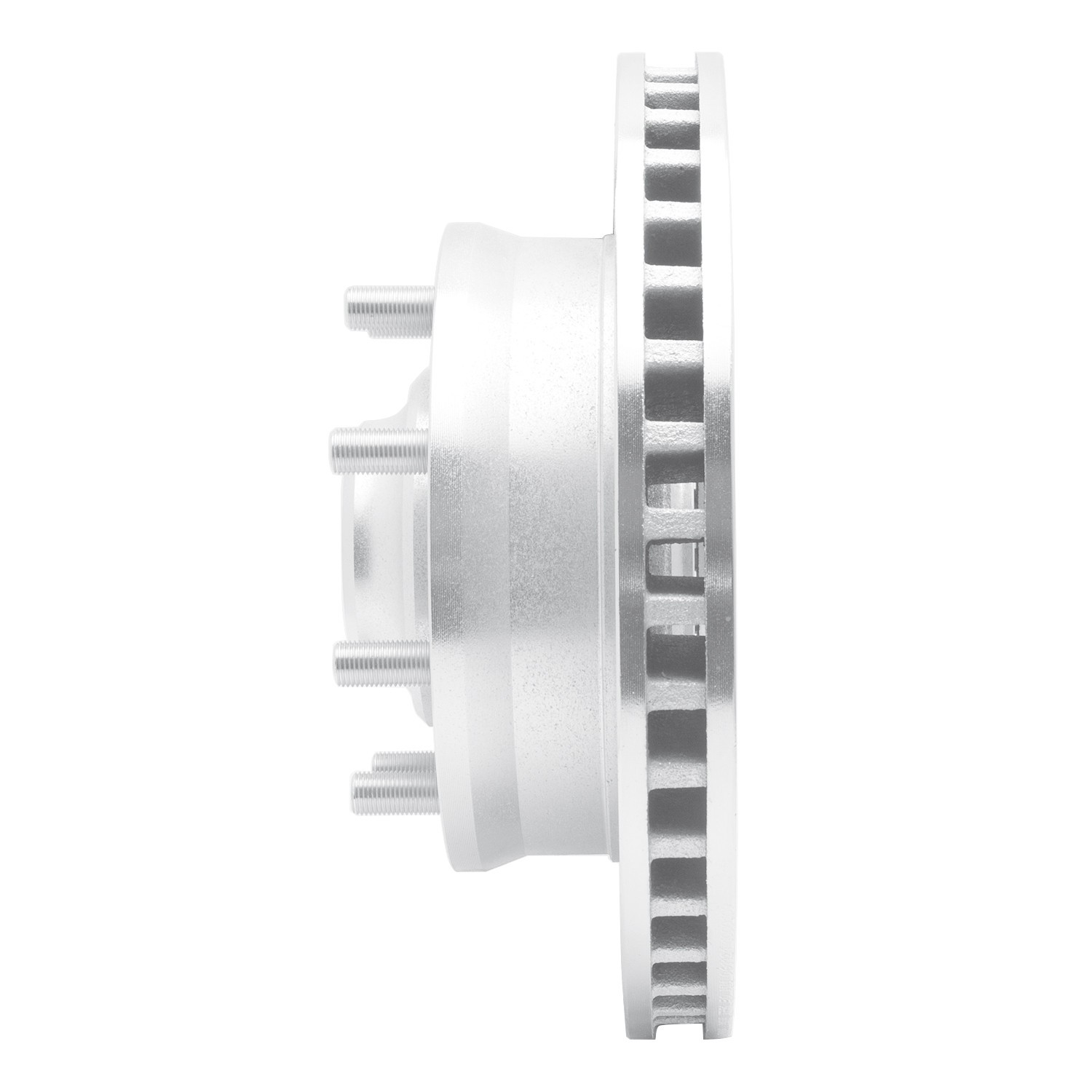 DYN 631-48004L DFC Brake Rotor - Drilled and Slotted - Silver