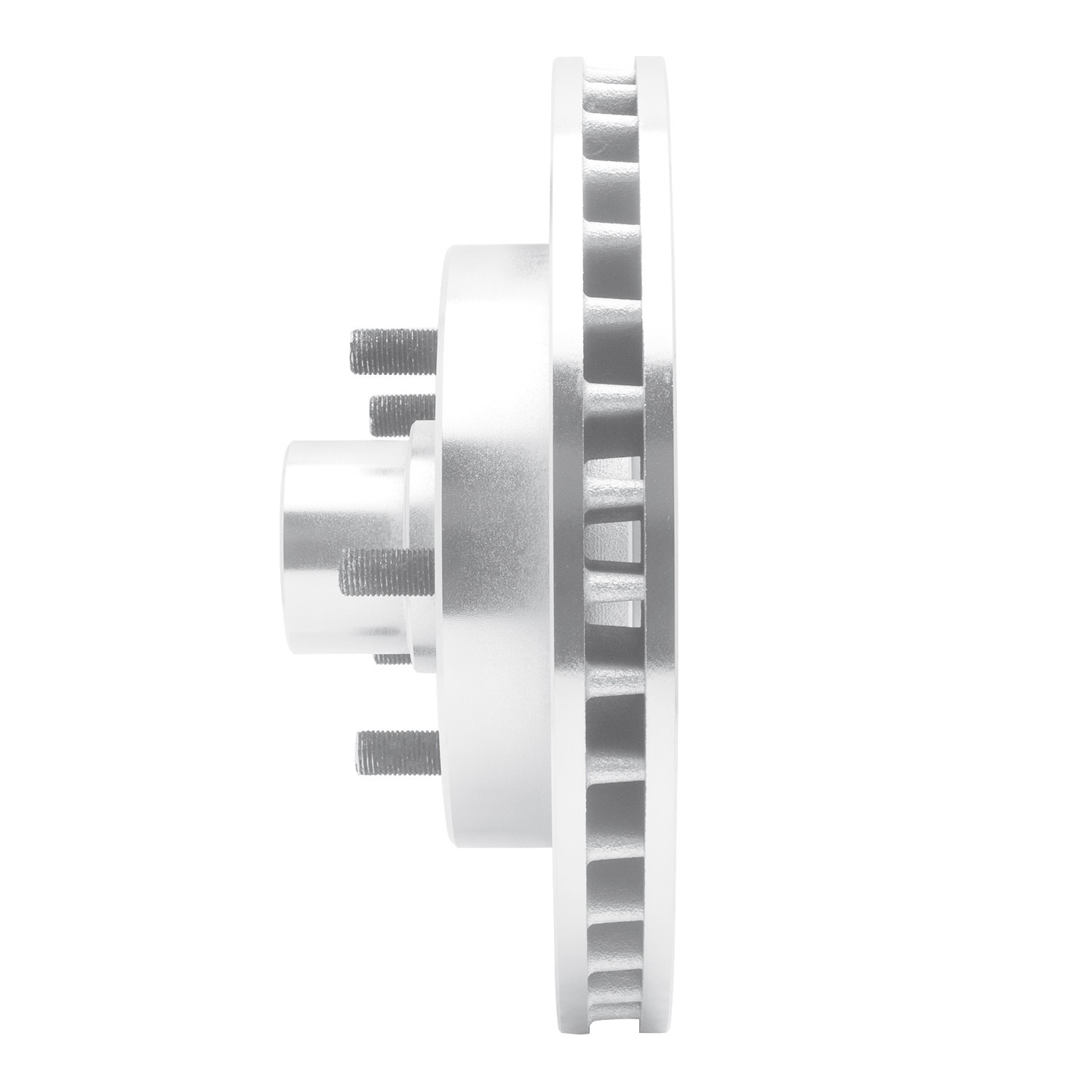 DYN 631-48010R DFC Brake Rotor - Drilled and Slotted - Silver - Image 4