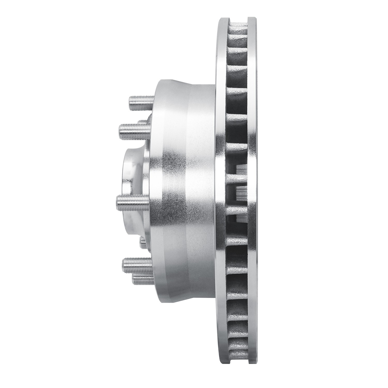 DYN 631-48021L DFC Brake Rotor - Drilled and Slotted - Silver