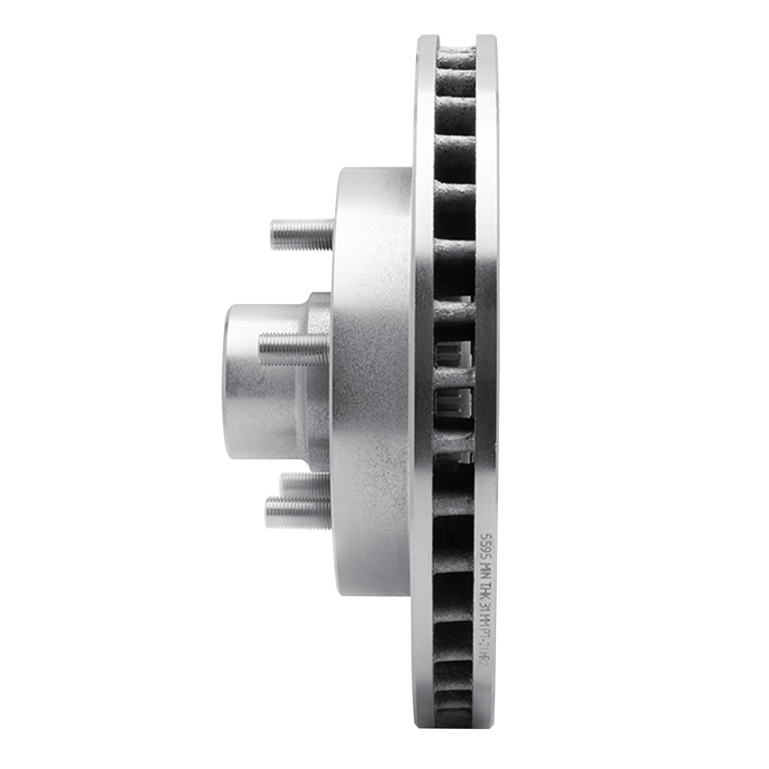 DYN 631-48022L DFC Brake Rotor - Drilled and Slotted - Silver - Image 5