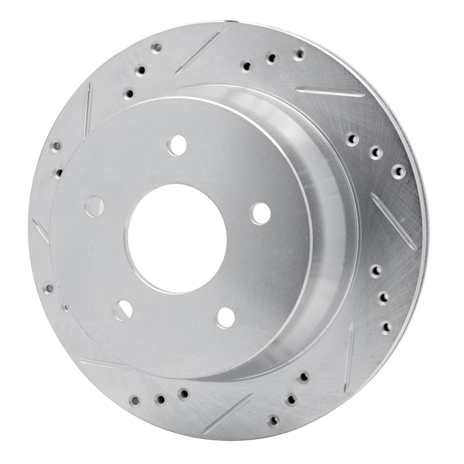 DYN 631-48032L DFC Brake Rotor - Drilled and Slotted - Silver - Image 4