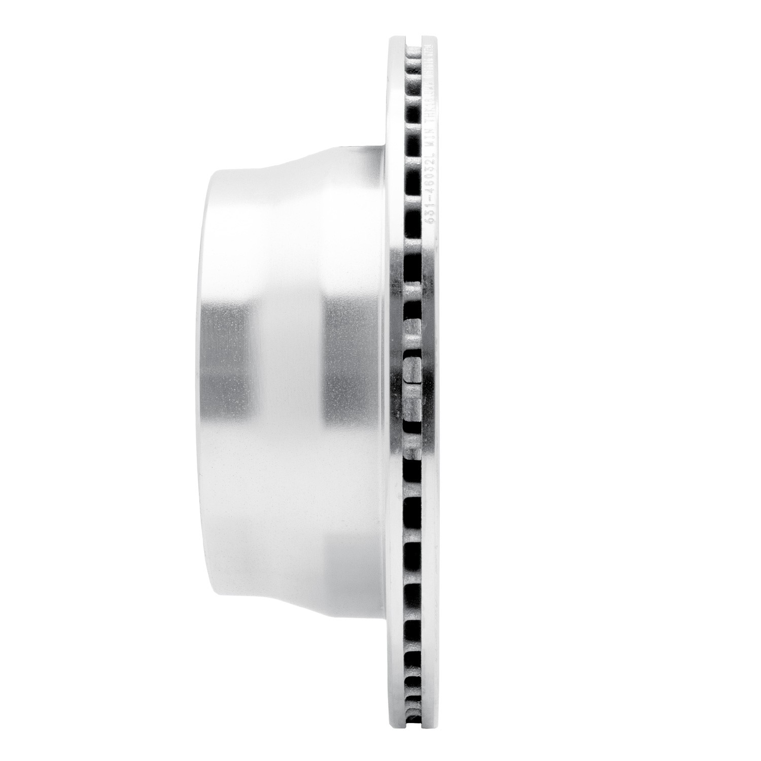 DYN 631-48032L DFC Brake Rotor - Drilled and Slotted - Silver