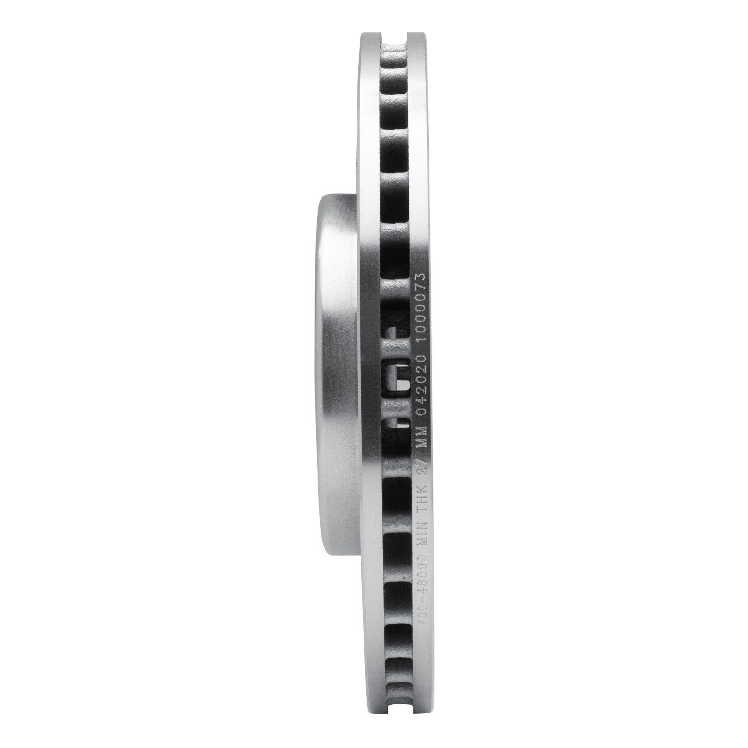 DYN 631-48090L DFC Brake Rotor - Drilled and Slotted - Silver