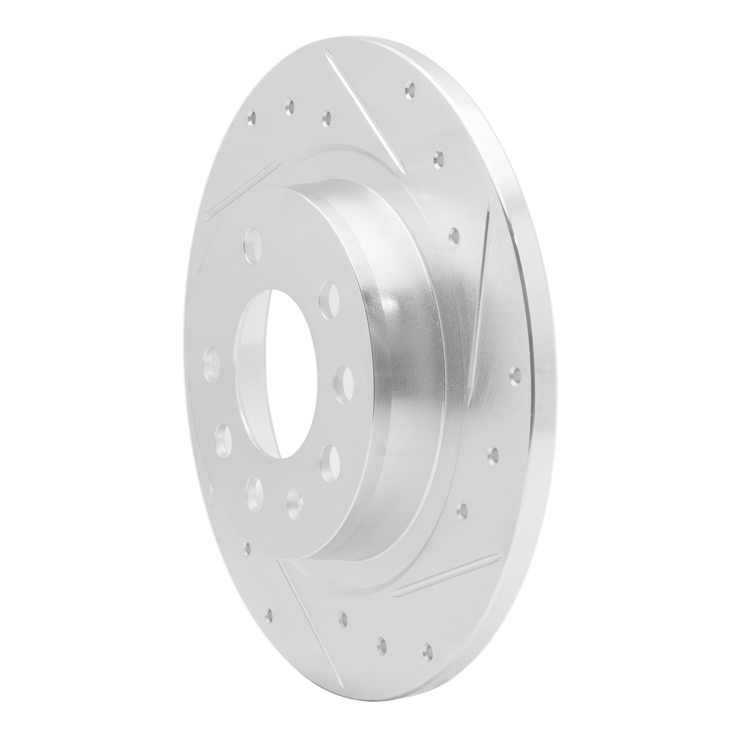 DYN 631-53006R DFC Brake Rotor - Drilled and Slotted - Silver - Image 3