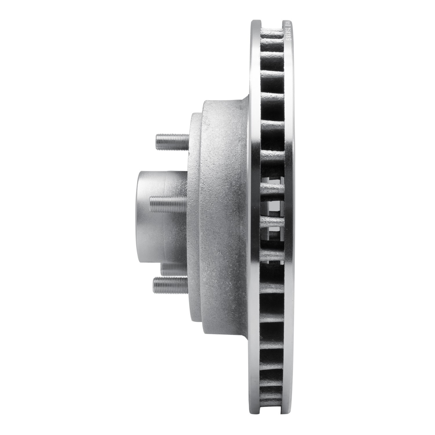 DYN 631-54009L DFC Brake Rotor - Drilled and Slotted - Silver