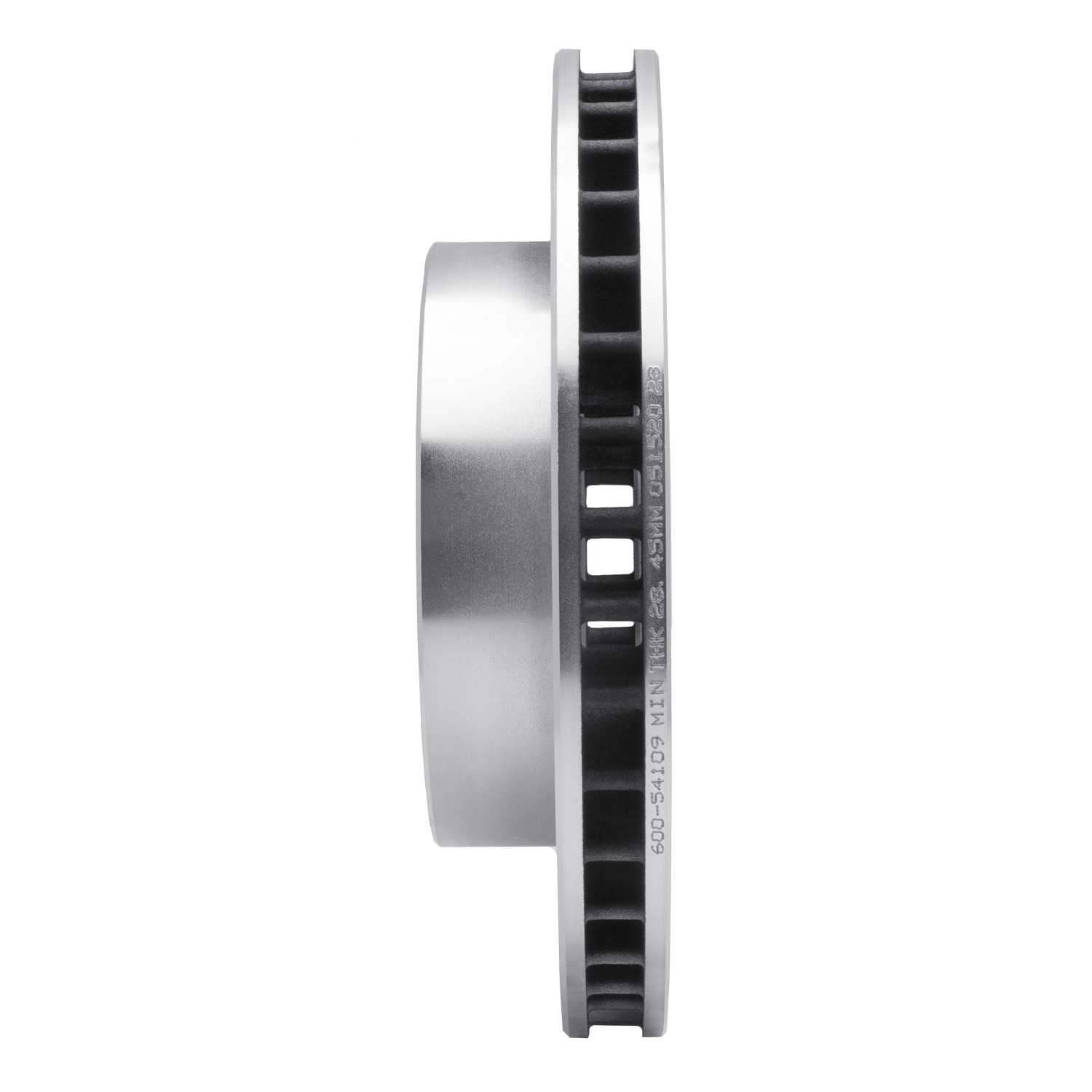 DYN-631-54109L DFC Brake Rotor - Drilled and Slotted - Silver