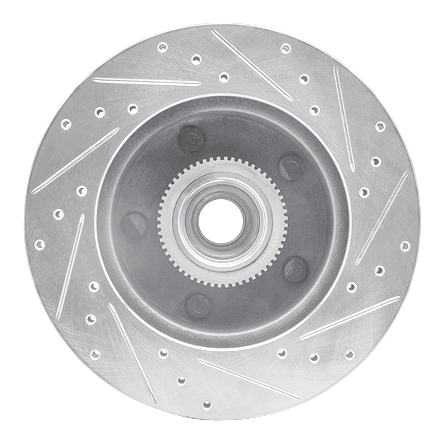 DYN 631-54130L DFC Brake Rotor - Drilled and Slotted - Silver - Image 4
