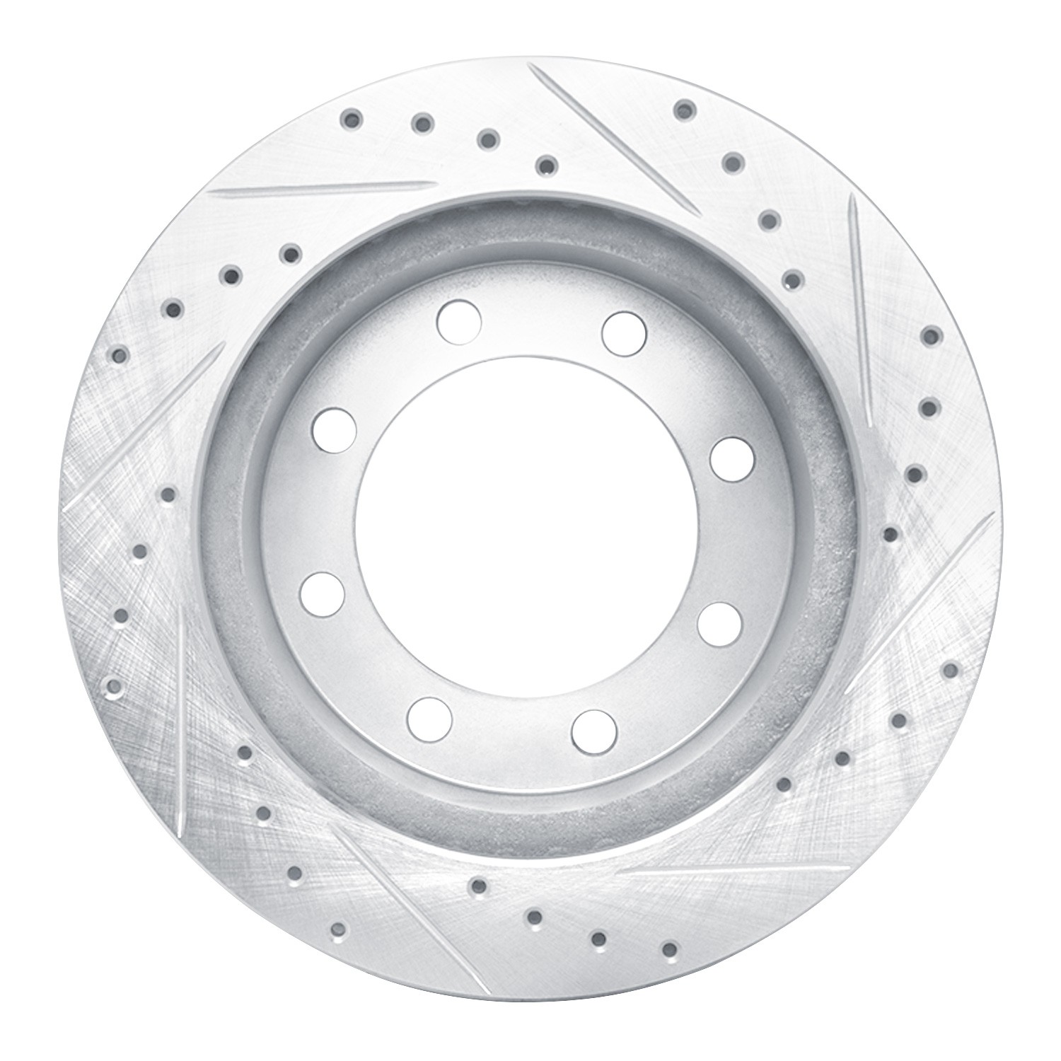 DYN 631-54143L DFC Brake Rotor - Drilled and Slotted - Silver - Image 4