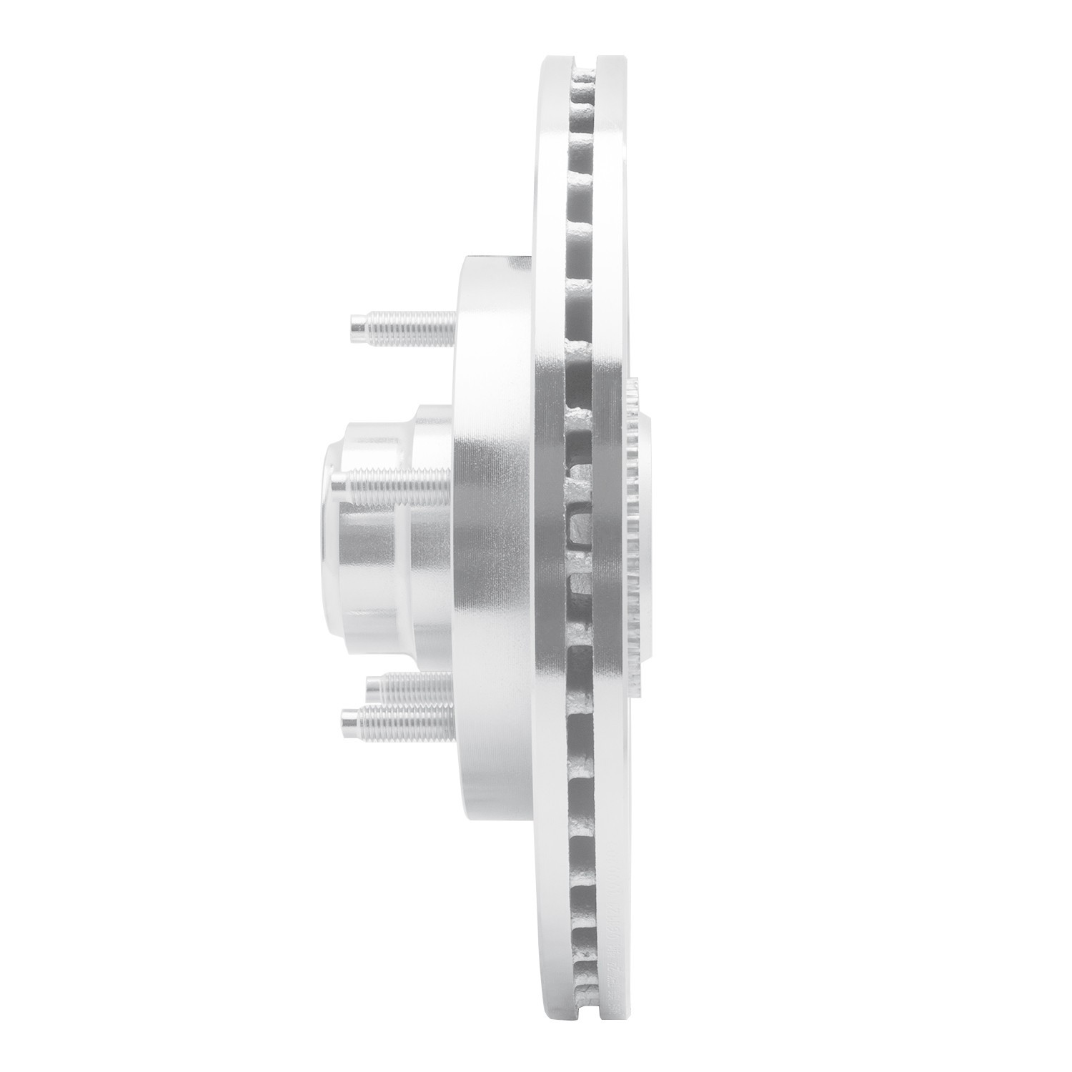 DYN 631-54145L DFC Brake Rotor - Drilled and Slotted - Silver
