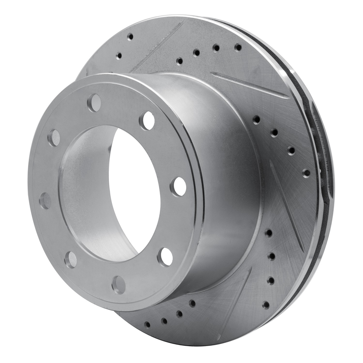DYN 631-54199L DFC Brake Rotor - Drilled and Slotted - Silver - Image 5