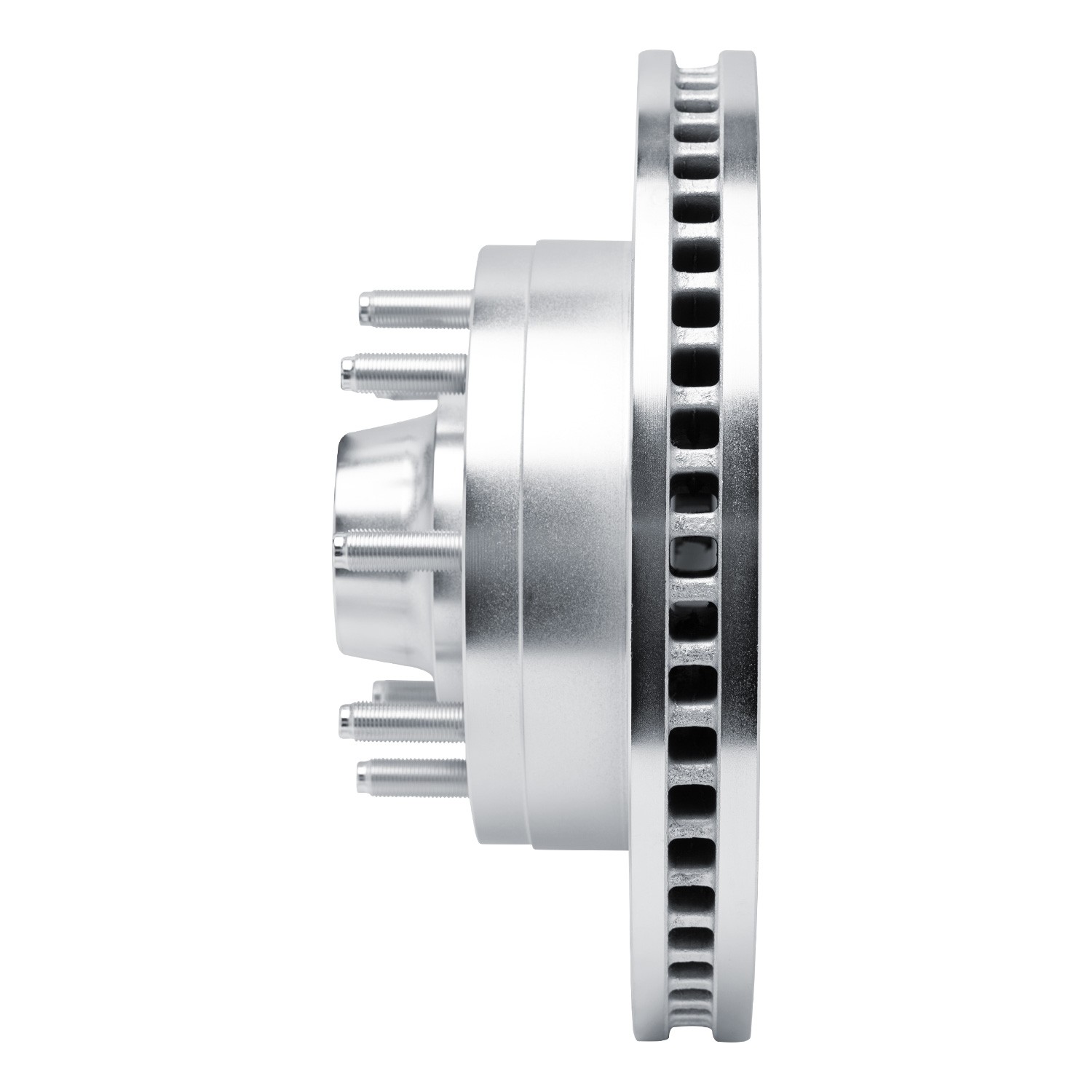 DYN 631-54209L DFC Brake Rotor - Drilled and Slotted - Silver