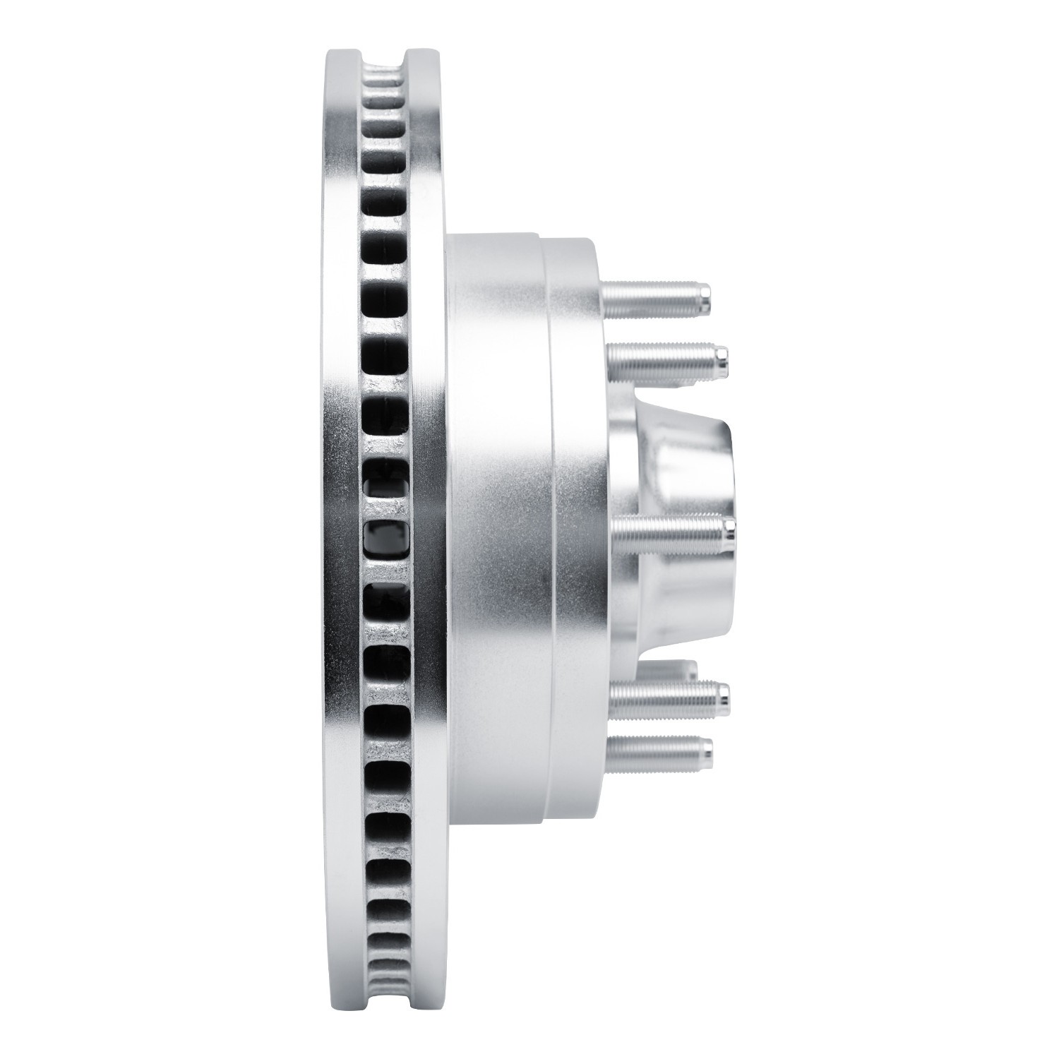 DYN 631-54209R DFC Brake Rotor - Drilled and Slotted - Silver
