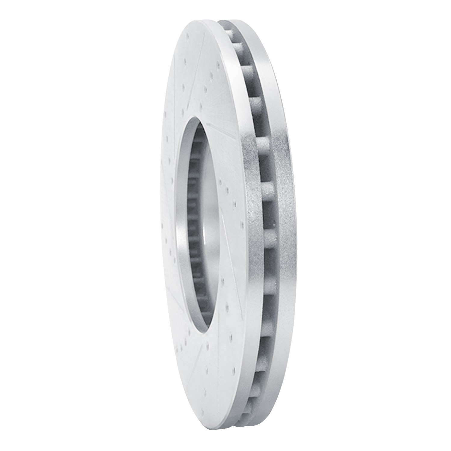 DYN 631-54232R DFC Brake Rotor - Drilled and Slotted - Silver - Image 4
