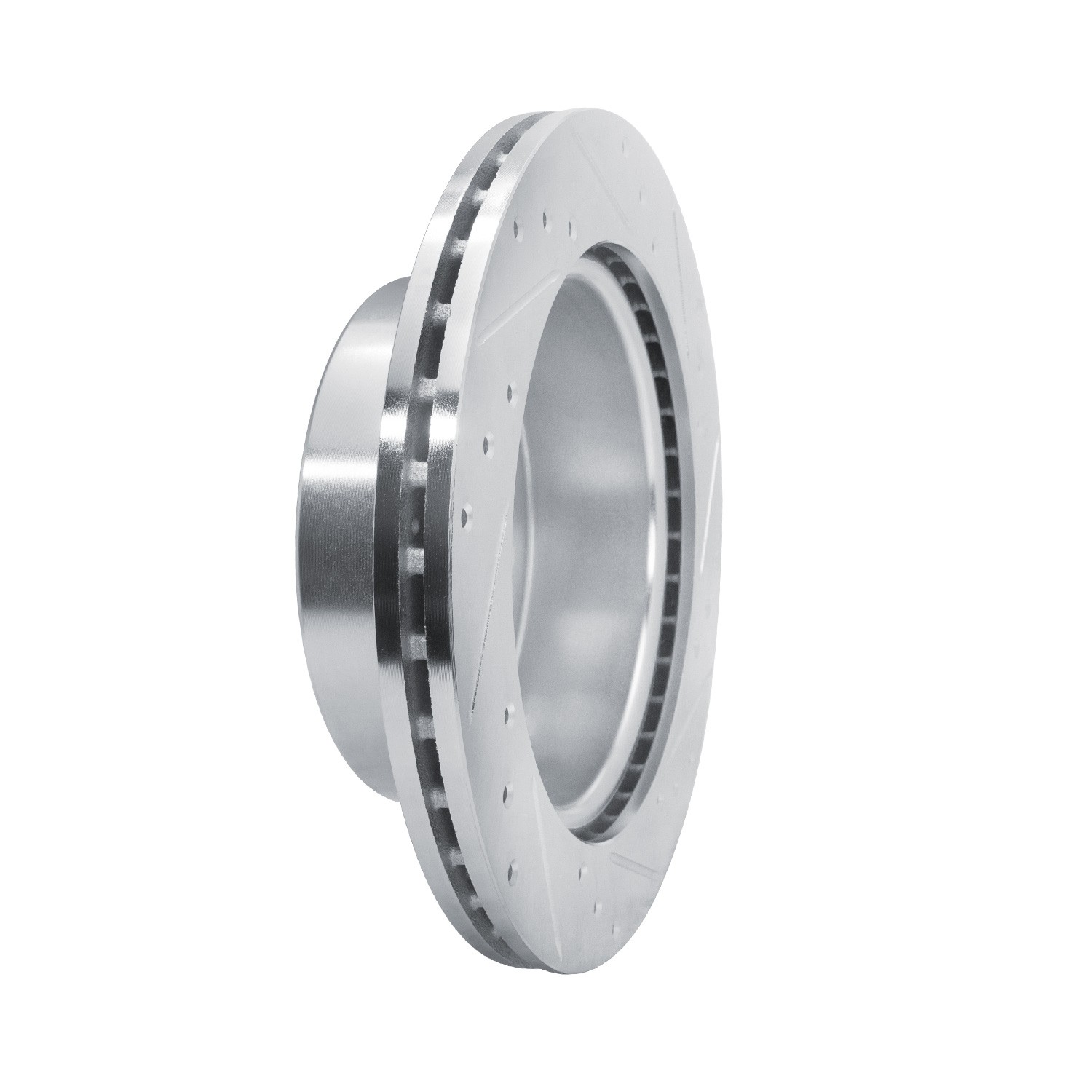 DYN 631-54276R DFC Brake Rotor - Drilled and Slotted - Silver - Image 5