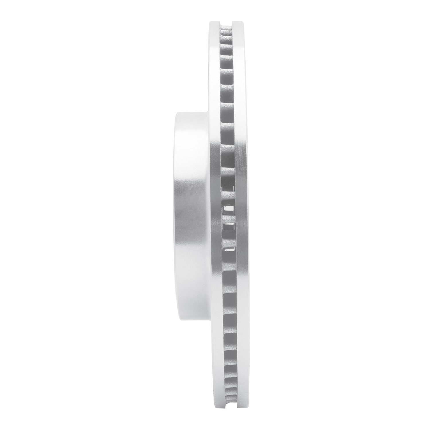 DYN 631-55007L DFC Brake Rotor - Drilled and Slotted - Silver