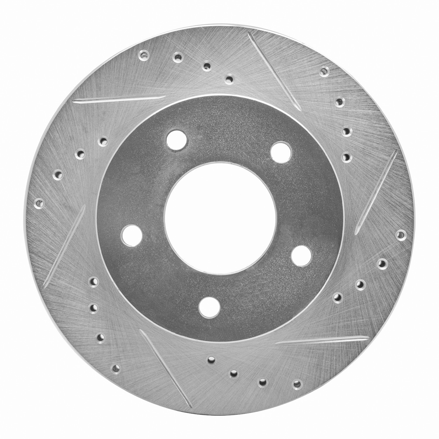 DYN 631-56007D DFC Brake Rotor - Drilled and Slotted - Silver - Image 5