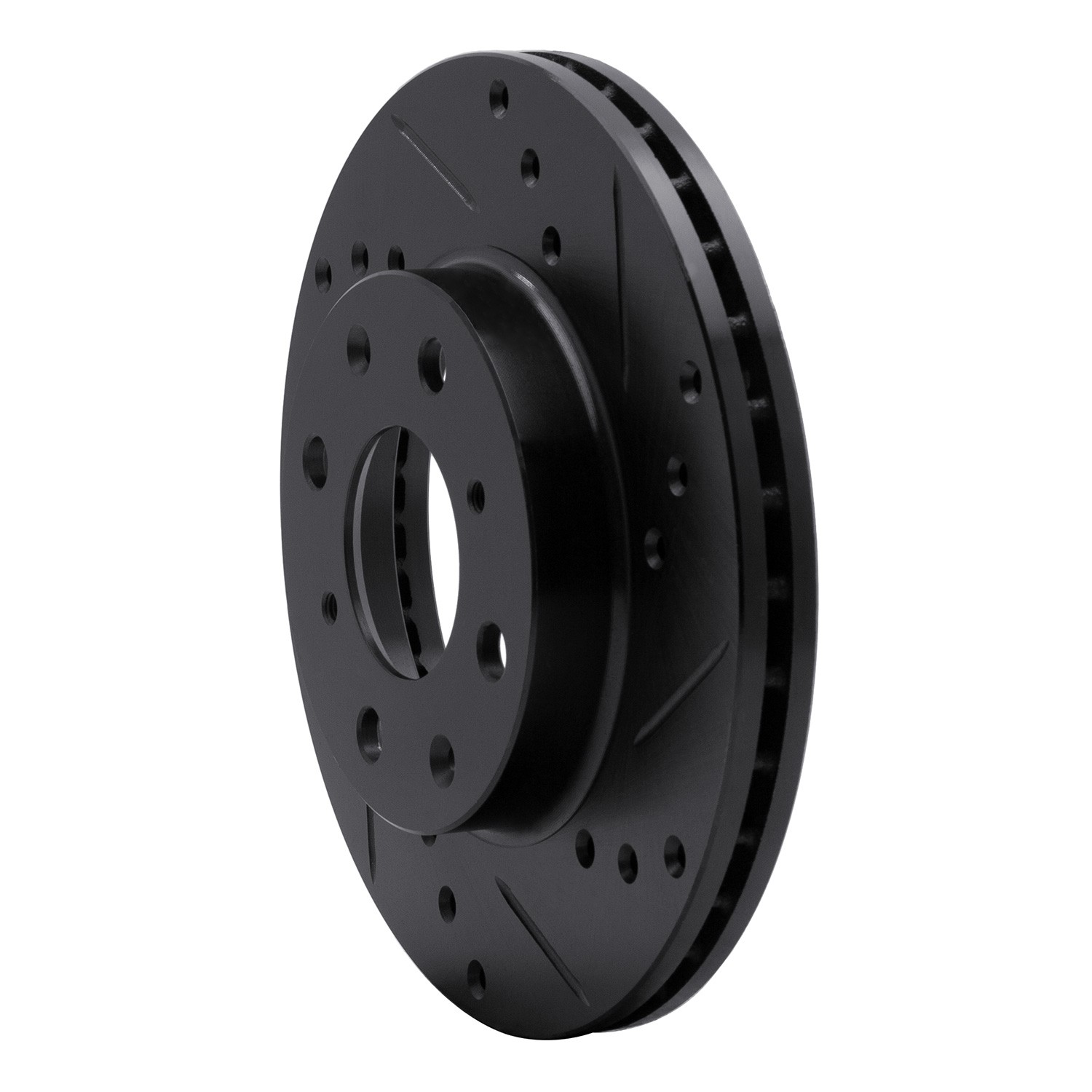DYN 631-59018R DFC Brake Rotor - Drilled and Slotted - Silver - Image 3