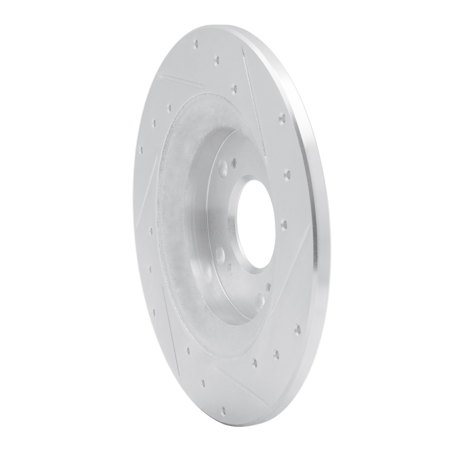 DYN 631-59028L DFC Brake Rotor - Drilled and Slotted - Silver - Image 2