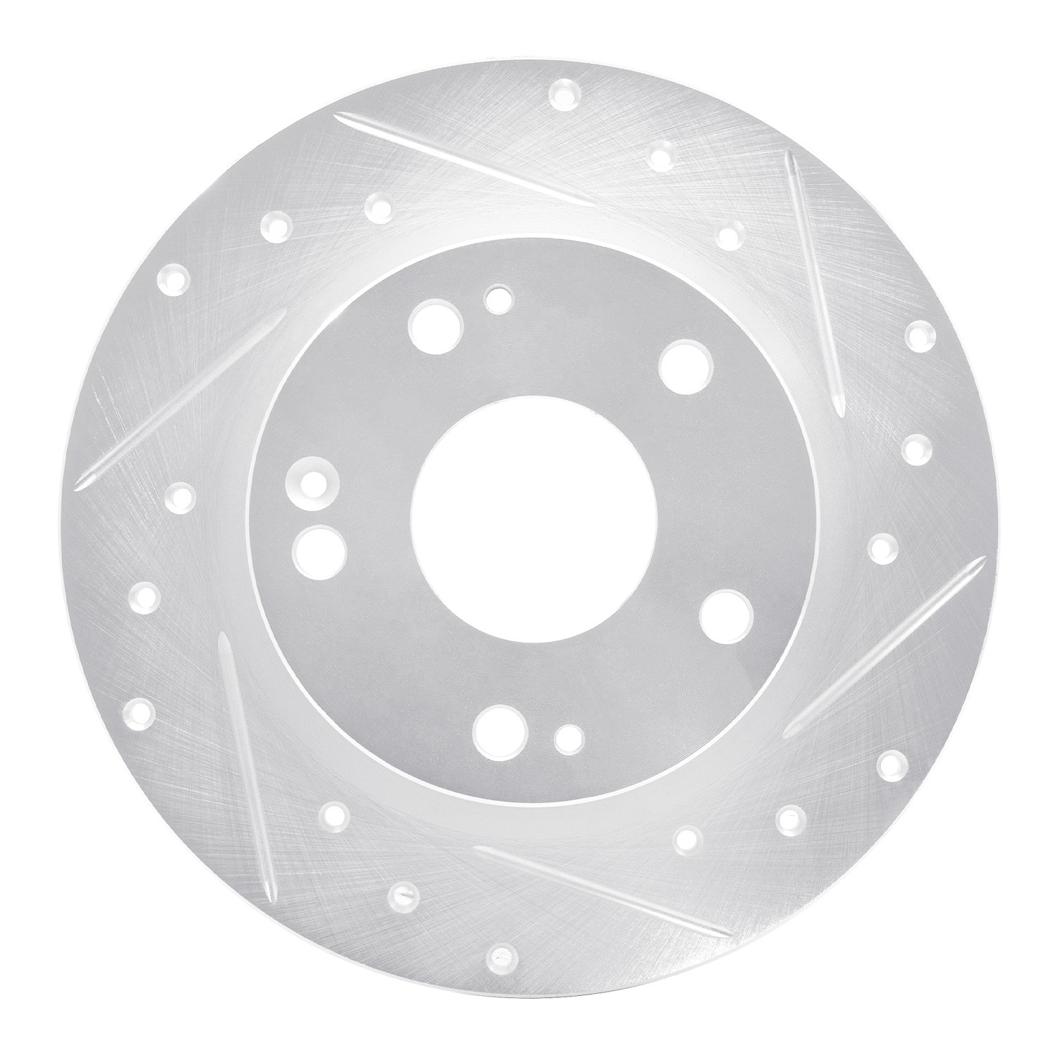 DYN 631-59059R DFC Brake Rotor - Drilled and Slotted - Silver - Image 4