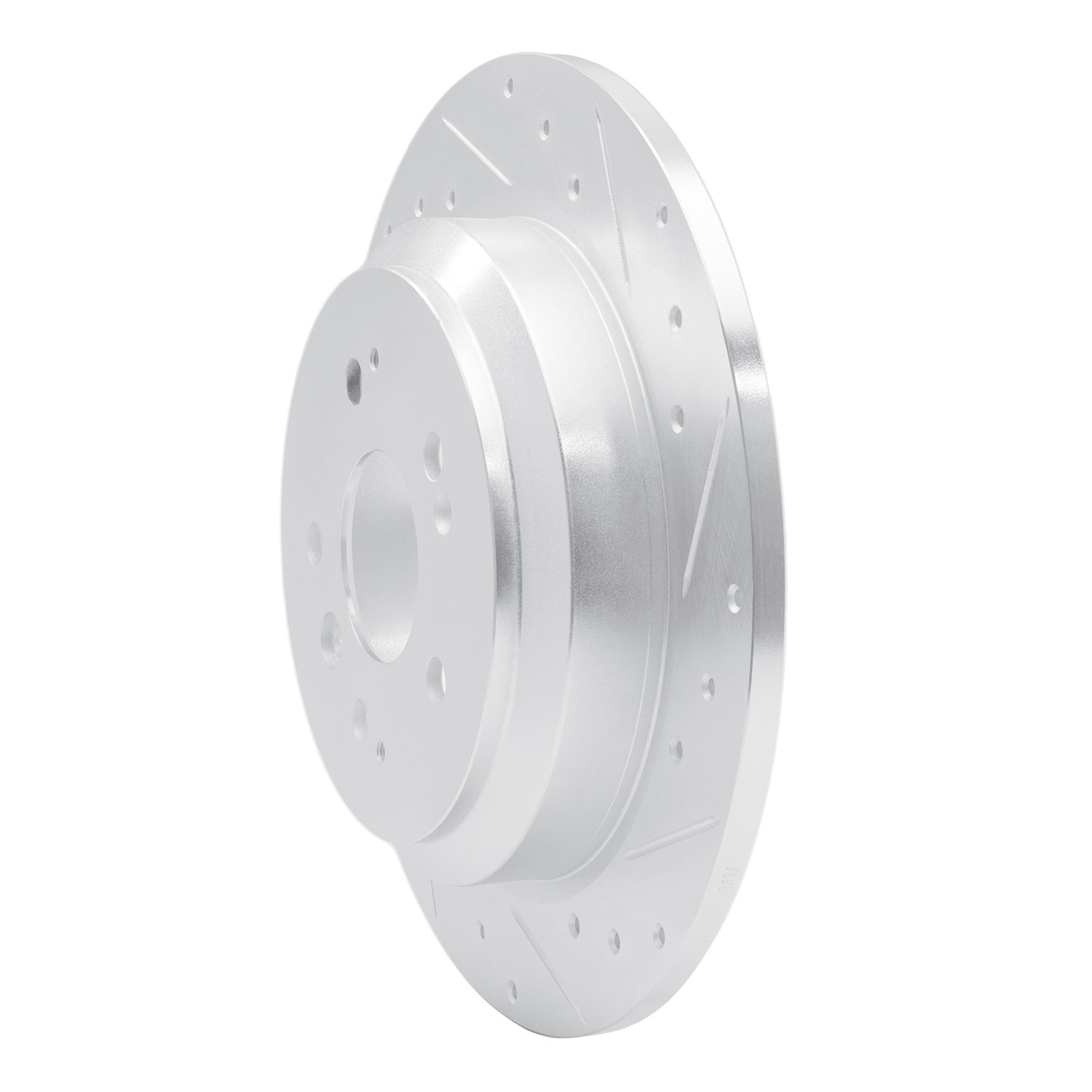 DYN 631-59062R DFC Brake Rotor - Drilled and Slotted - Silver - Image 2
