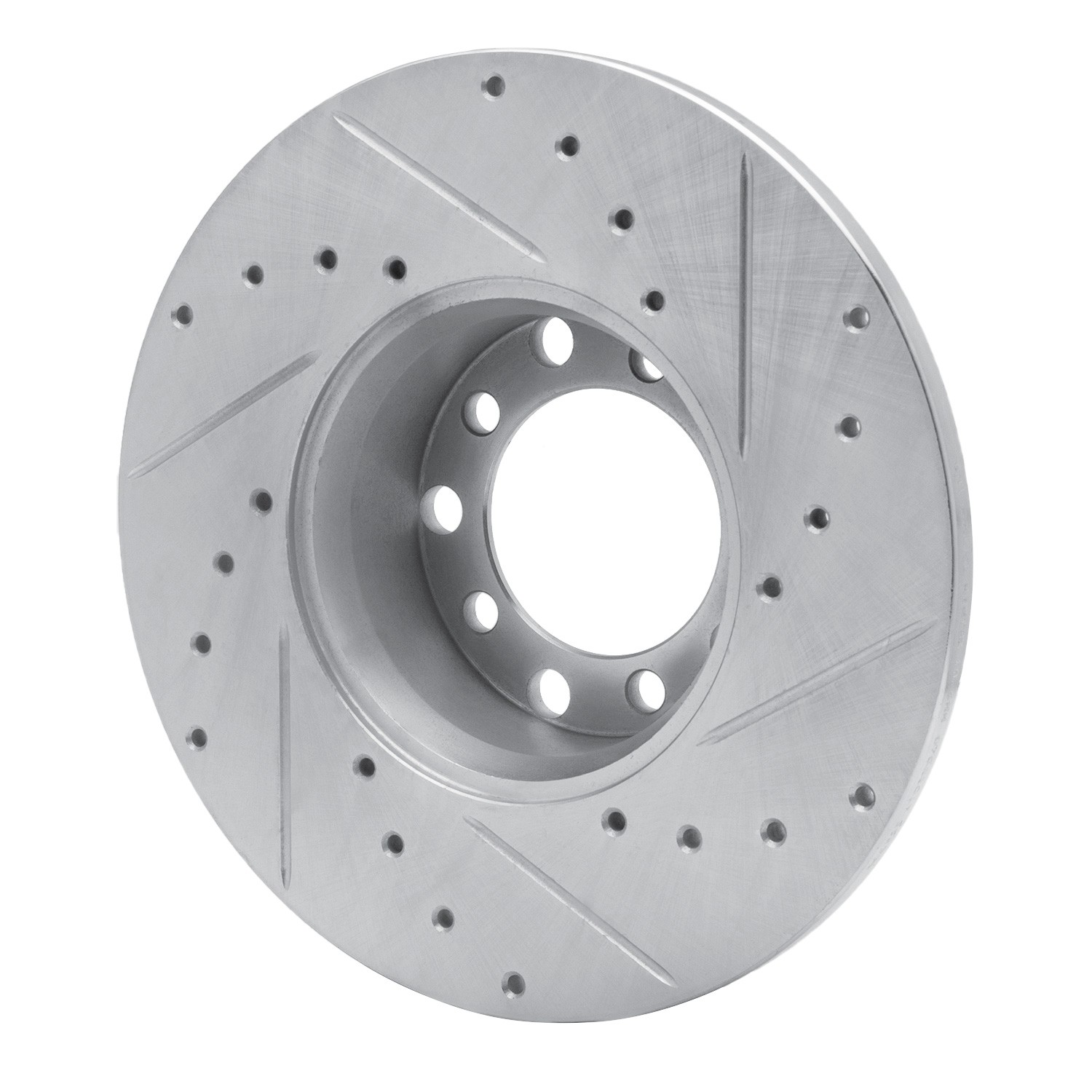 DYN 631-63006L DFC Brake Rotor - Drilled and Slotted - Silver - Image 5